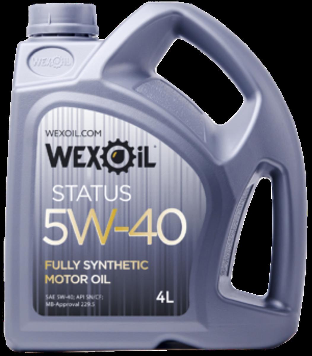 Олива моторна Wexoil Status 5W-40 у каністрі, 4 л, фото 1