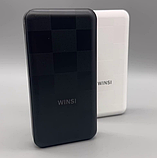 🖤Повербанк PowerBank WINSI WP236 20000mAh PD20W+QC FAST CHARGE, портативний зарядний пристрій, Чорний, фото 2