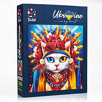 Пазл De.tail Біла кішка у вінці 1000 ел. (DT1000-06)