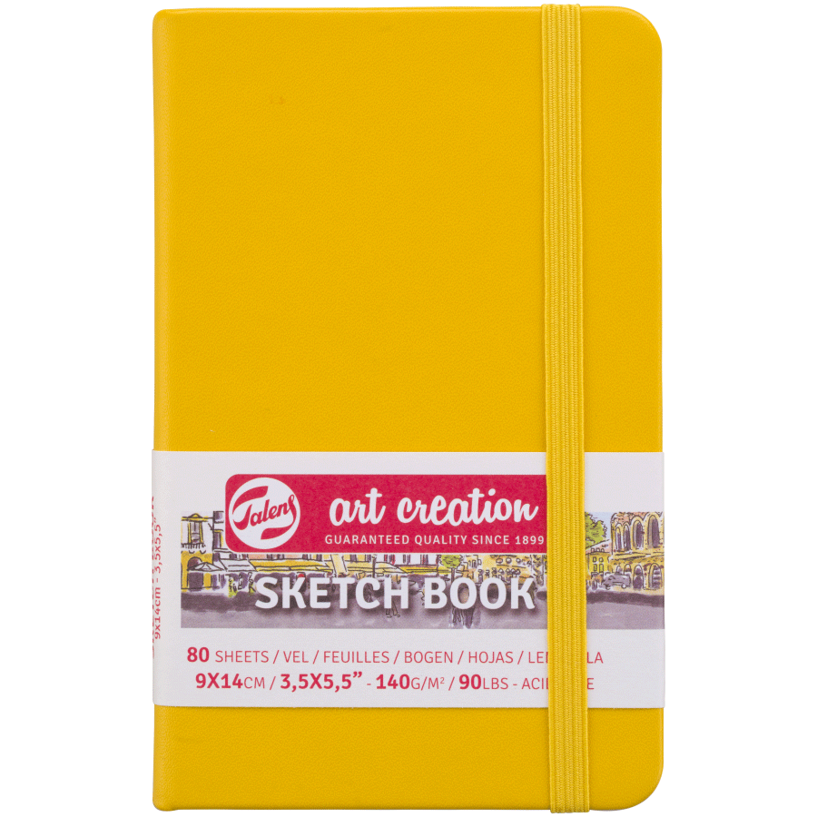 Блокнот для графіки Talens Art Creation А6 (9х14см) 140 г/м2 80 л Golden Yellow Royal Talens