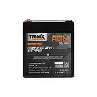 Trinix 12V4Ah/20Hr AGM Акумуляторна батарея 12В 4Аг свинцево-кислотна (44-00040), фото 3