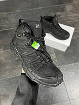 Зимові Чоловічі Кросівки Salomon Speed Cross Pro Black / Саломон Спід Крос Про Чорні (Хутро), фото 6