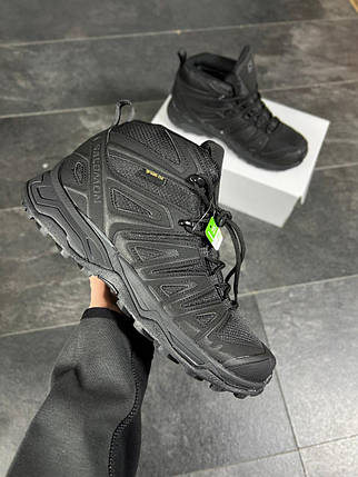 Зимові Чоловічі Кросівки Salomon Speed Cross Pro Black / Саломон Спід Крос Про Чорні (Хутро), фото 1