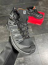Зимові Чоловічі Кросівки Salomon Speed Cross Pro Grey / Саломон Спід Крос Про Сірі (Хутро), фото 6