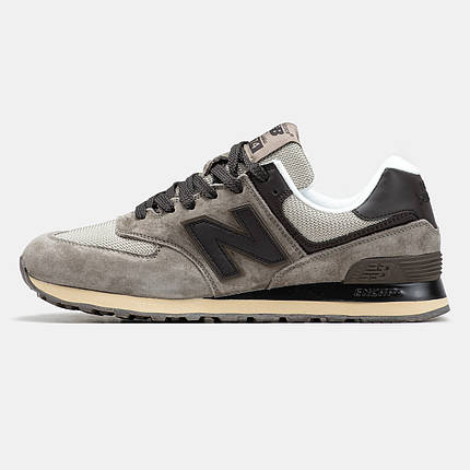 Чоловічі Кросівки New Balance 574 Beige Brown / Нью Белaнс 574 Бежеві з Коричневим, фото 1