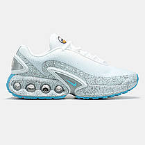 Жіночі Кросівки Nike Air Max DN Safari White Grey Blue / Найк Аїр Макс ДН Сафарі Білі з Сірим та Блакитним, фото 3