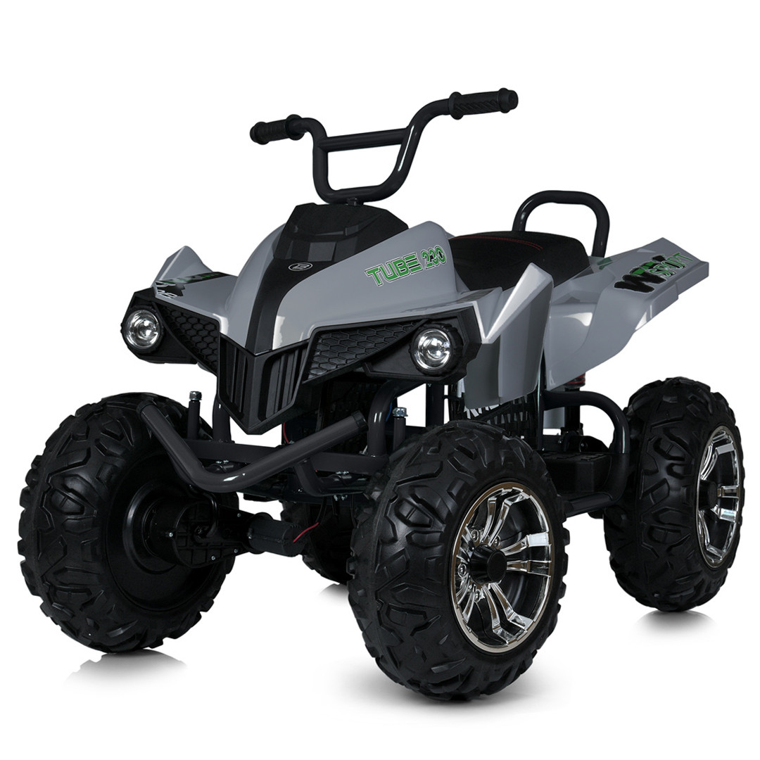 Дитячий квадроцикл із чотирма моторами та світлом фар Bambi M 5102EL-11(24V) Сірий