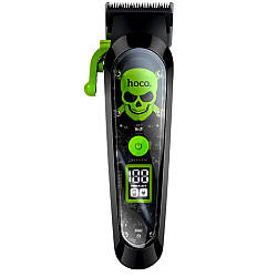 Машинка для стрижки волосся Hoco DAR22 2000 mAh c 6 насадками, Black