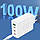 Зарядний пристрій WUW-C158 1USB 3Type-C PD100W white, фото 5