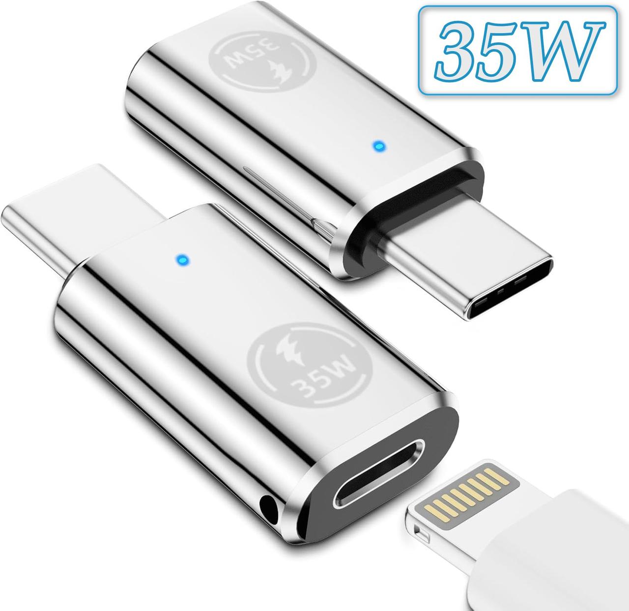 Адаптер перехідник USB Type-C - Lightning 35W PD Fast Charging Gray, фото 1