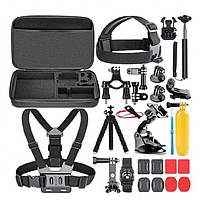 Набір аксесуарів 25 в 1 в кейсі ACK-2 для екшн-камер GoPro, AIRON, SONY, ACME, Xiaomi, SJCam, EKEN, ThiEYE