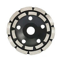 Шліфувальний дворядний алмазний круг 125мм чашковий по каменю