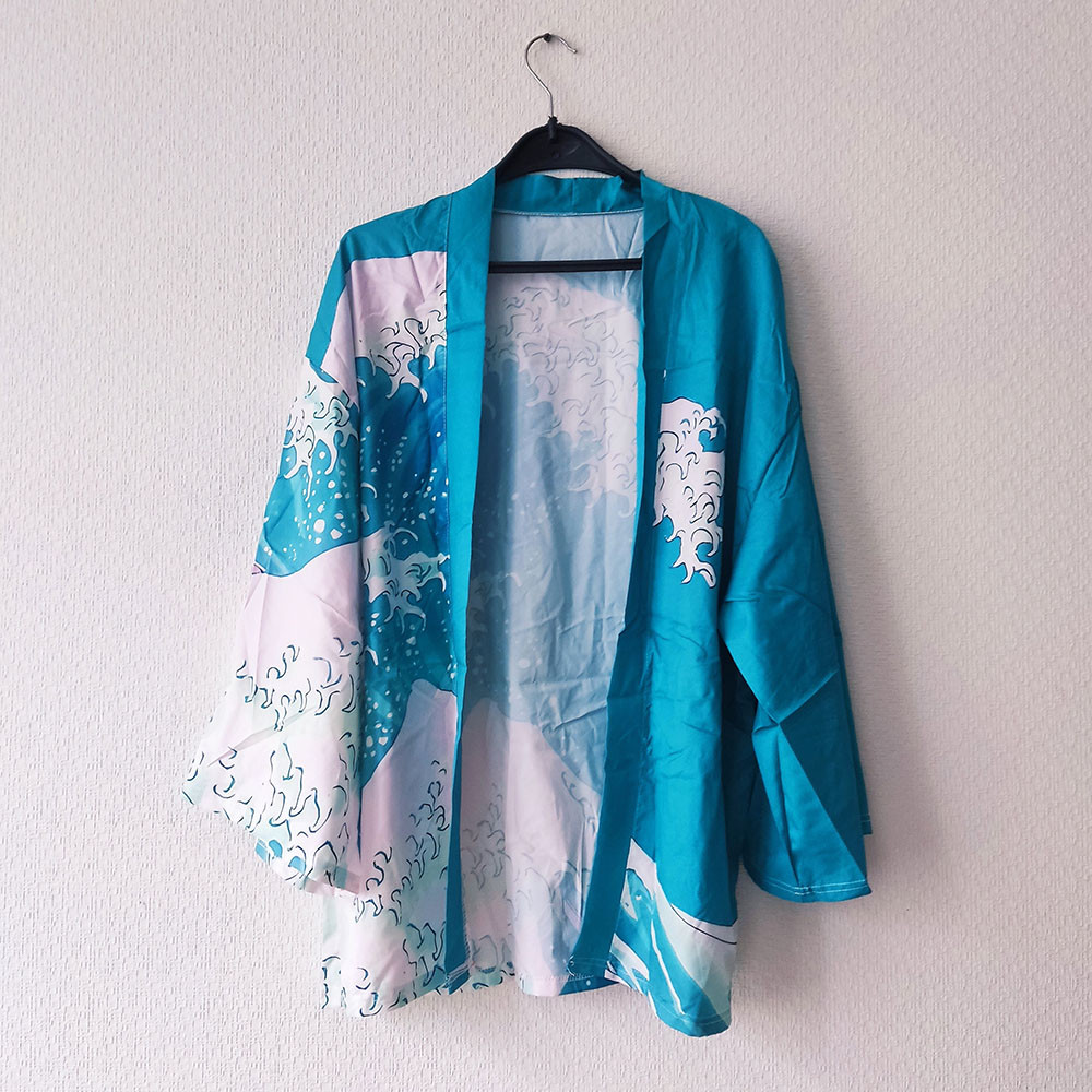 Повсякденне кімоно-кардиган у китайському стилі «Морська піна», фото 1