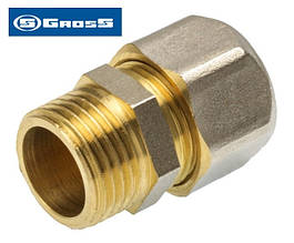 Муфта 20*1/2"Н металопластикова розбірна з зовнішньою різьбою