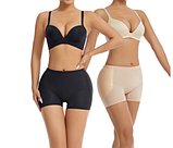 Повітропроникні труси пушап зі збільшенням стегон і підтягуванням живота бежеві, фото 3