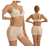 Повітропроникні труси пушап зі збільшенням стегон і підтягуванням живота бежеві, фото 7