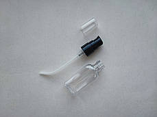 30 - 32 мл ПЕТ Овал прозорий флакон з чорним кремовим дозатором 18/410, для гелів, масел, масок, лосьонів, фото 3