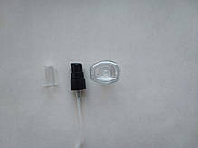 30 - 32 мл ПЕТ Овал прозорий флакон з чорним кремовим дозатором 18/410, для гелів, масел, масок, лосьонів, фото 5