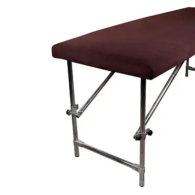 Флісовий чохол на кушетку на резинці 100*220 см, колір кавовий