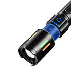 Ліхтар ручний з індикатором заряду NIGHT VISION FLUORESCENCE CB-611-TG Чорний, фото 4