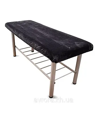 Флісовий чохол на кушетку на резинці 100*220 см, колір графіт