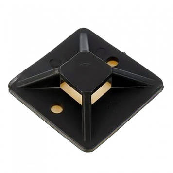 Площадка під стяжку кабельну ЗТМ 30х30 (100шт. чорна)