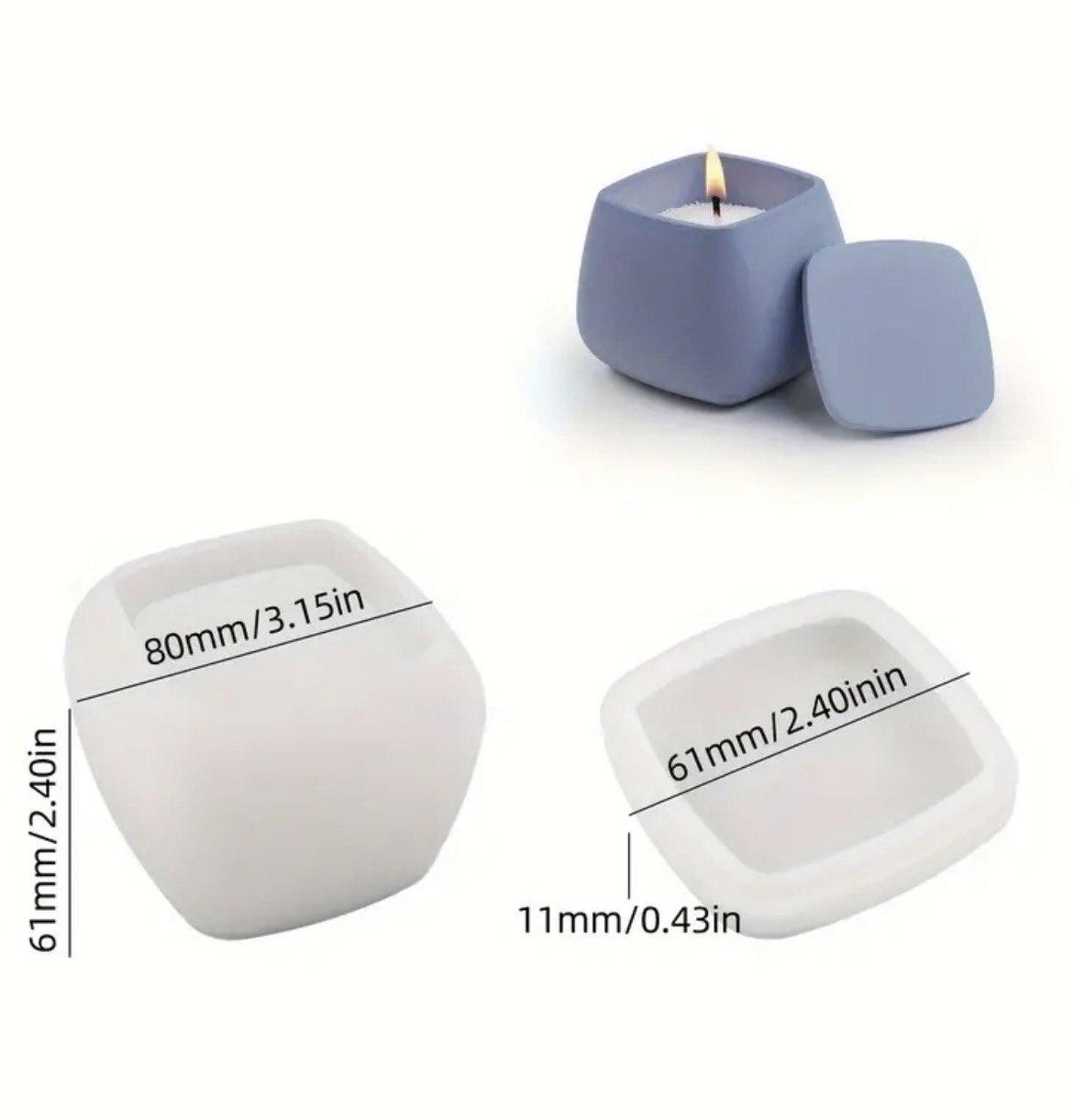 Силіконова форма для підсвічників з кришкою «Puff», фото 1