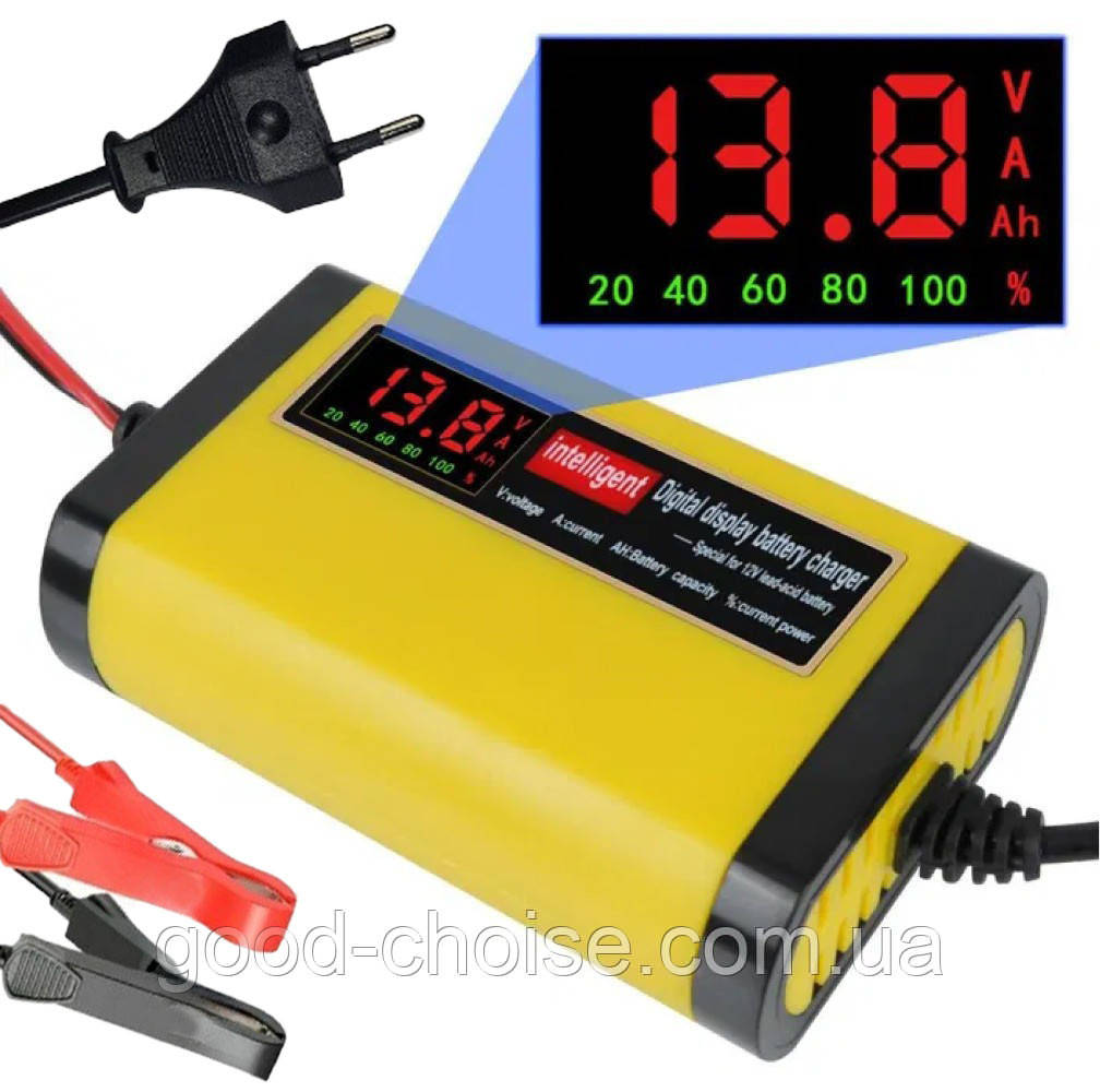 Імпульсний зарядний пристрій для акумуляторів 12V, 2А / Автомобільна зарядка для акумулятора