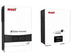 Комплект аварійного живлення інвертор Must PV19-6048 EXP + АКБ Must  LP16-48100 48V 100 Ah