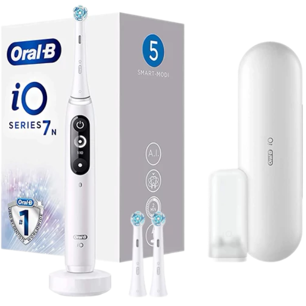 Електрична зубна щітка Oral-B iO 7N (iOM7.1A1.1BD) White Alabaster (3 нас.)