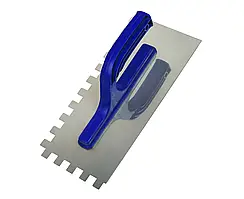 Затирка (гладилка) з нержавіючої сталі 130 Х 270 мм зуб 12*12