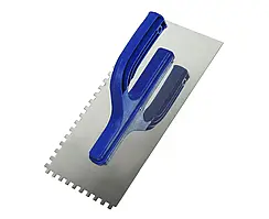 Затирка (гладилка) з нержавіючої сталі 130 Х 270 мм зуб 6*6