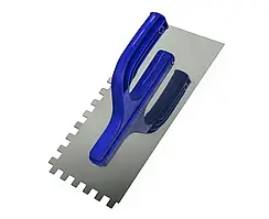 Затирка (гладилка) з нержавіючої сталі 130 Х 270 мм зуб 10*10