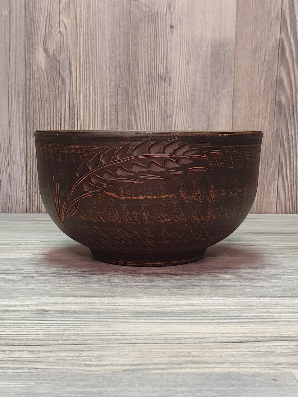 Салатник / салатниця / миска для салату глиняний (з червоної глини) 0,7 л