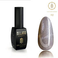 Milano Cosmetic гель-лак Котяче око Cat eyes ALMAZ № 02 для нігтів, 8 мл