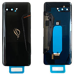 Задня кришка Asus ROG Phone 2 ZS660KL (чорна, Glossy Black Original New зі склом камери)