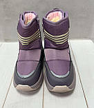 Зимові чоботи дутики для дівчаток Tom.M фіолетові 27-32, фото 6
