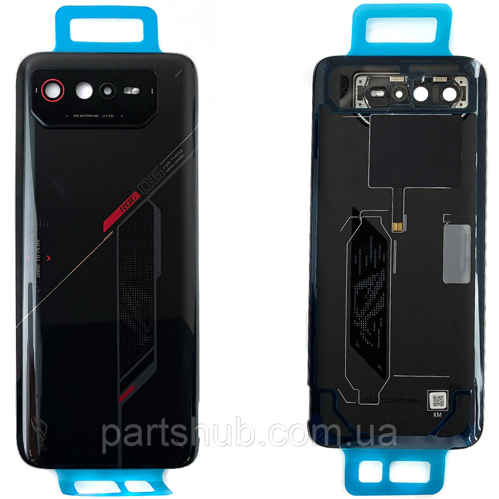 Задня кришка Asus ROG Phone 6 (чорна оригінал 100% зі склом камери)