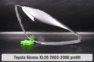 Скло фари Toyota Sienna XL20 (2003-2006) дорест праве