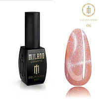 Milano Cosmetic гель-лак Котяче око Cat eyes ALMAZ № 06 для нігтів, 8 мл