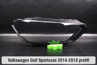 Скло фари VW Volkswagen Golf Sportsvan (2014-2018) дорест праве