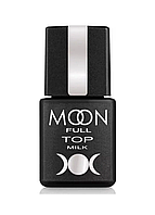 Молочний топ для гель-лаку Full Top milk, 8 мл Moon