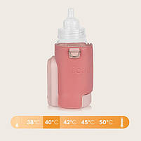 Підігрівач пляшок Lionelo THERMUP GO EVO CORAL PINK, фото 3