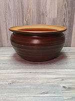 Макітра для маку, глиняна (з червоної глини), 3,5 л.