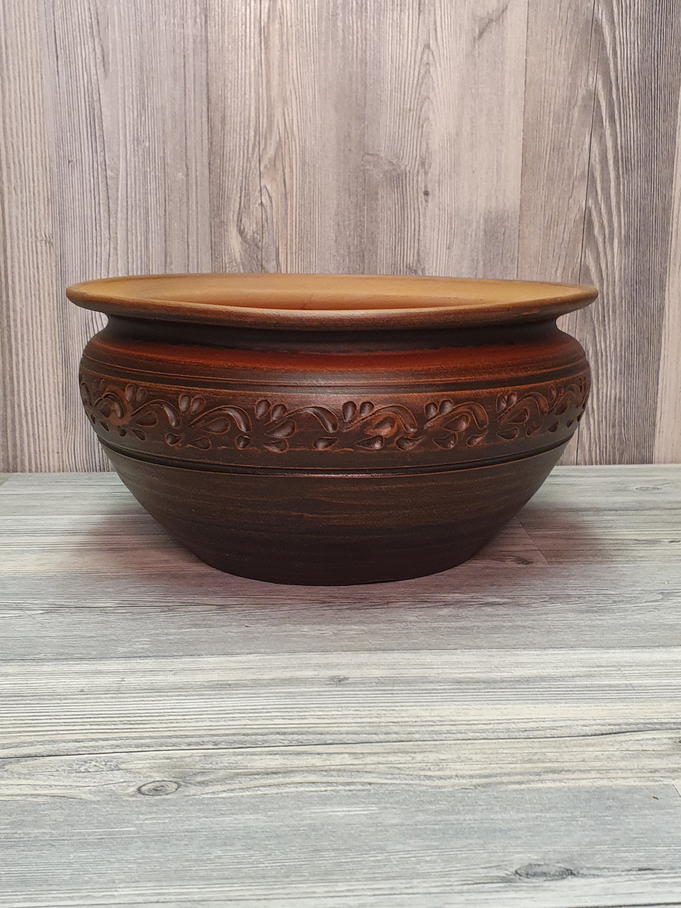 Макітра для маку, глиняна (з червоної глини), 3,5 л.