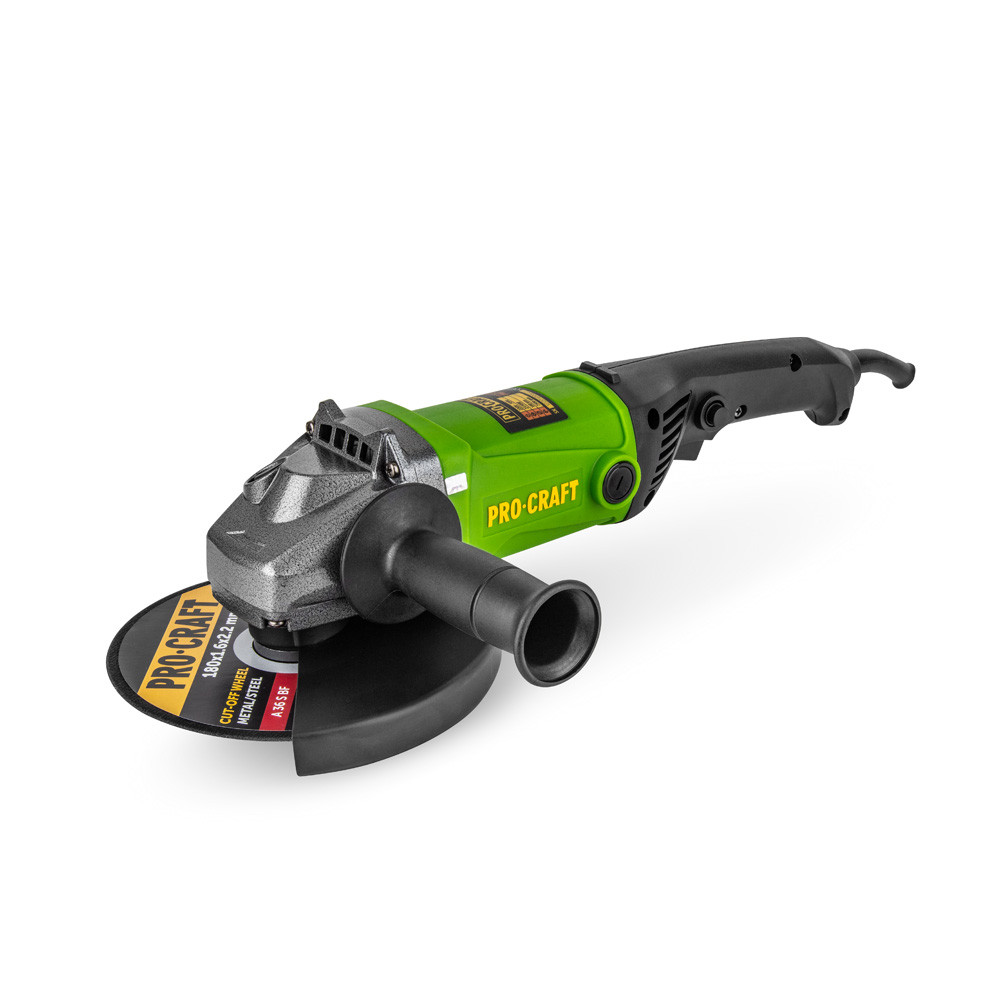 Кутошліфувальна машина Procraft PW2150 180 мм, 2150 Вт, 7500 об/хв