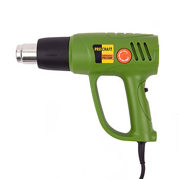 Фен промисловий Procraft PH2300E, 2300 Вт, 70-300°С/70-600°С, 500/650 л/хв