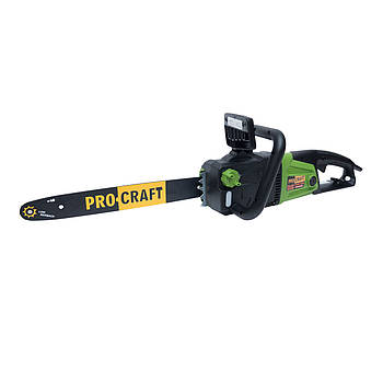 Ланцюгова пила Procraft K2400 пряма, 2000 Вт, 14,3 м/хв, крок 3/8, шина 40 см.