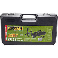 Гідравлічний підкатний домкрат Procraft PJ25S, 2 т, 135/340 мм, опори 2 шт 278/366 мм, кейс, фото 9