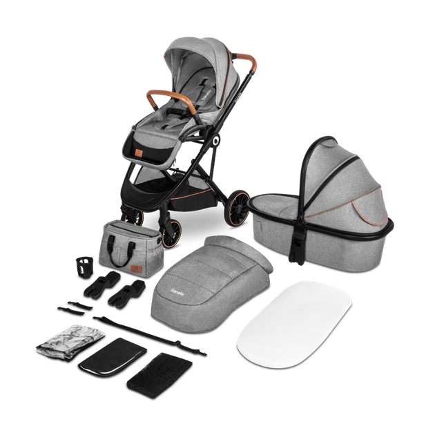 Універсальна коляска 2 в 1 Lionelo LAYLA 2IN1 GREY STONE, фото 1
